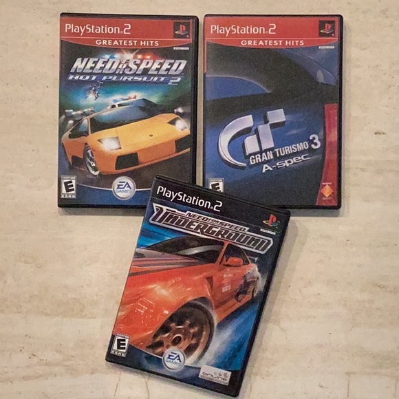 Need For Speed Underground PlayStation 2 Game Hot Pursuit & Gran Turismo PS2 Lot - Picture 12 of 12